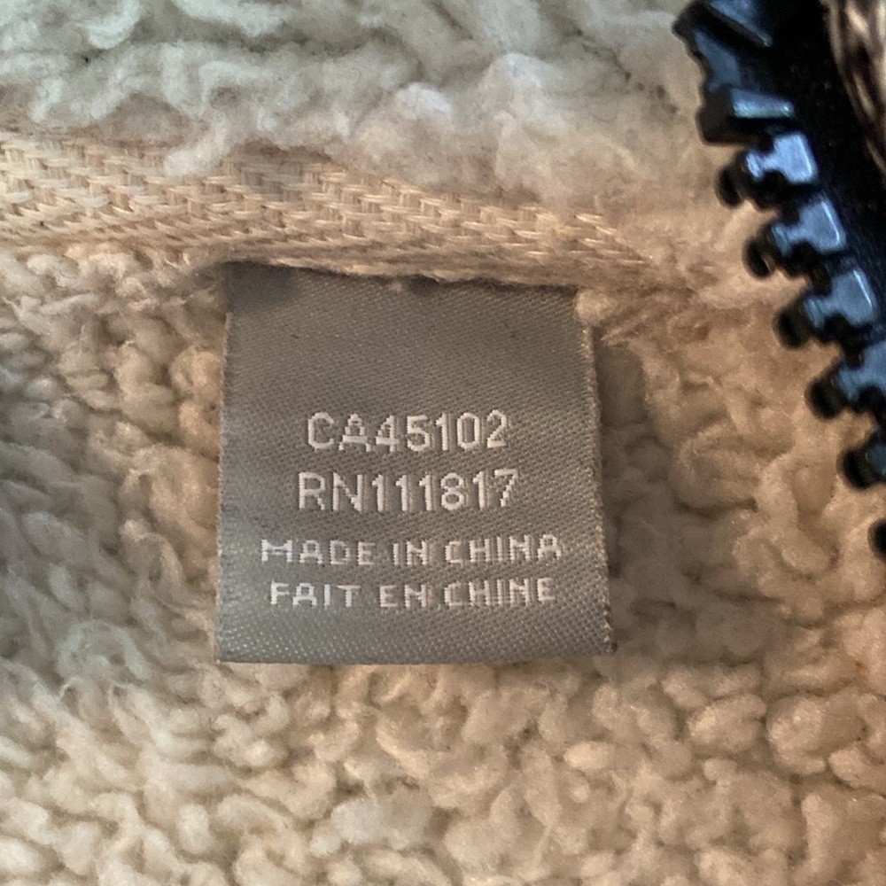 Bench Black White Heathered Sherpa Lined Mock Turtle Neck GorpCore Hoodie 3285 - Picture 11 of 15